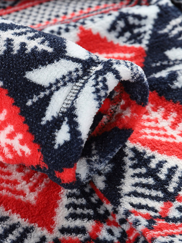 ALPINE PRO Dámska červeno-modrá mikina Supratherm Alpine Pro Eflina