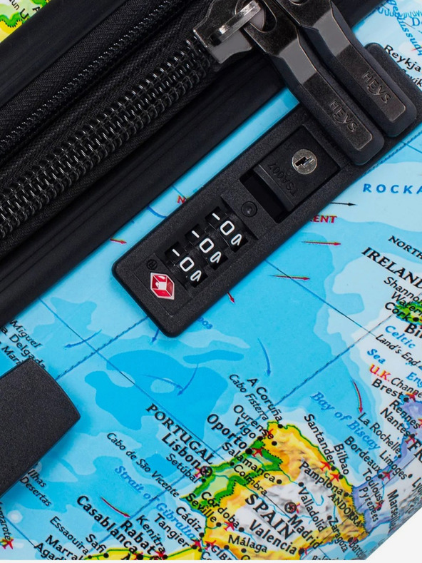 Heys Modrý vzorovaný cestovný kufor Heys Journey 3G S