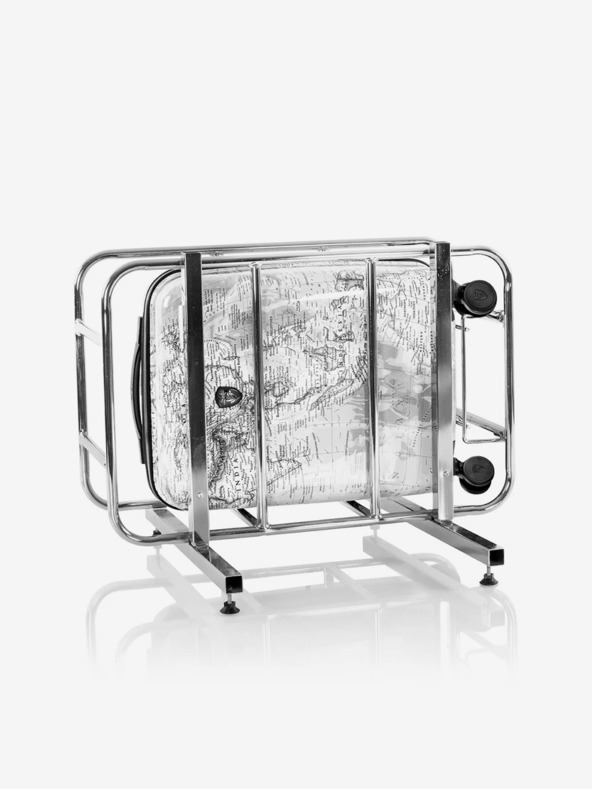 Heys Čiernobiely vzorovaný cestovný kufor Heys Journey 3G S