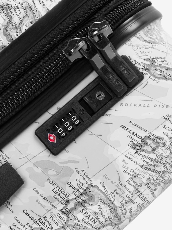 Heys Čiernobiely vzorovaný cestovný kufor Heys Journey 3G S