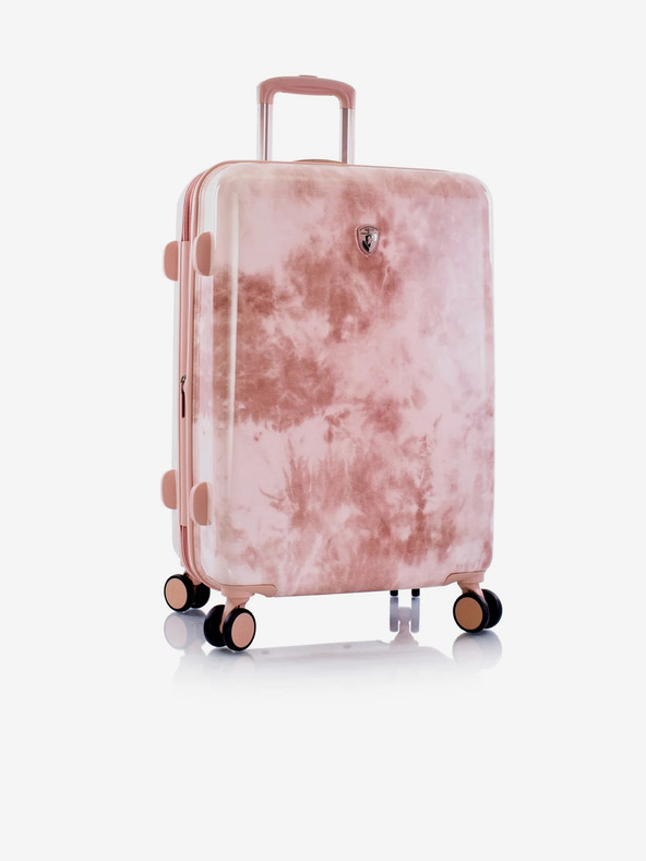 Heys Ružový vzorovaný cestovný kufor Heys Tie-Dye M