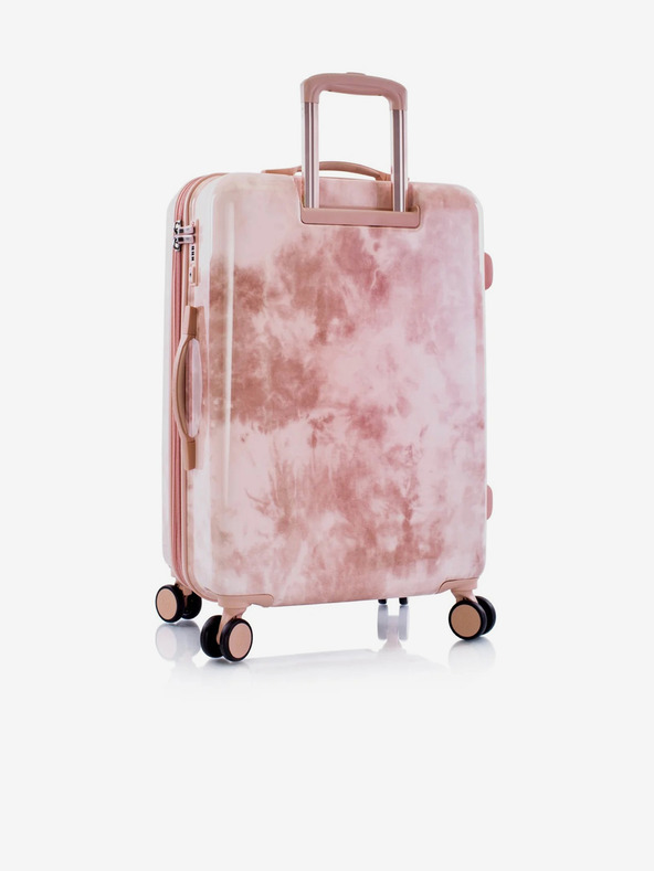 Heys Ružový vzorovaný cestovný kufor Heys Tie-Dye M