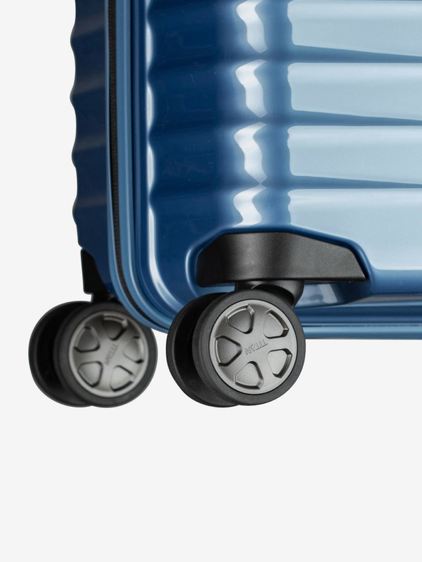 Titan Modrý cestovný kufor Titan Litron L