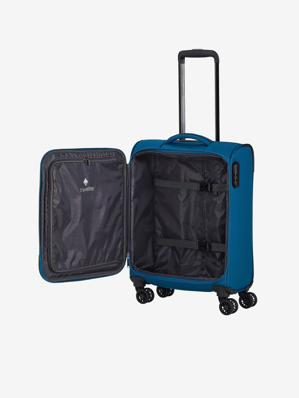 Travelite Modrý cestovný kufor Travelite Chios S