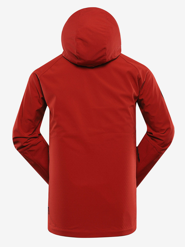 ALPINE PRO Červená pánska softshellová bunda s membránou Alpine Pro Hoor