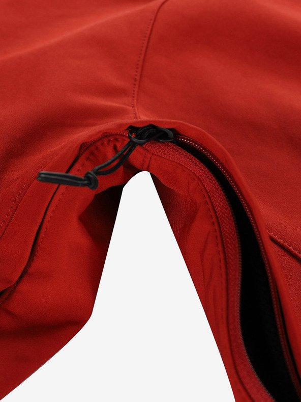 ALPINE PRO Červená pánska softshellová bunda s membránou Alpine Pro Hoor