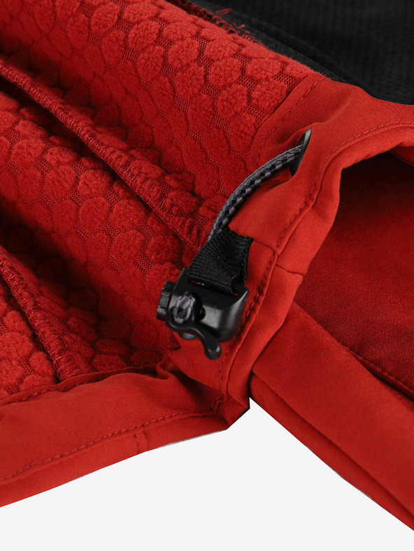 ALPINE PRO Červená pánska softshellová bunda s membránou Alpine Pro Hoor