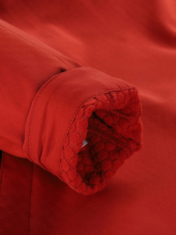 ALPINE PRO Červená pánska softshellová bunda s membránou Alpine Pro Hoor