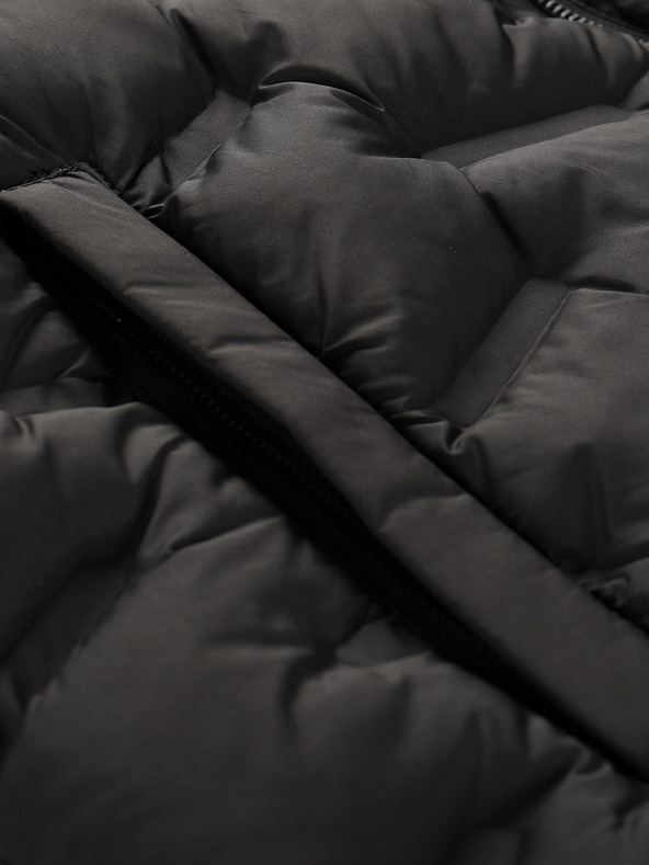 ALPINE PRO Čierna pánska bunda Alpine Pro Tagor s nepremokavou úpravou