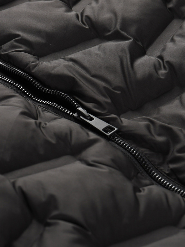 ALPINE PRO Čierna pánska bunda Alpine Pro Tagor s nepremokavou úpravou