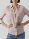 Vero Moda Bielo-ružová dámska pruhovaná košeľa Vero Moda