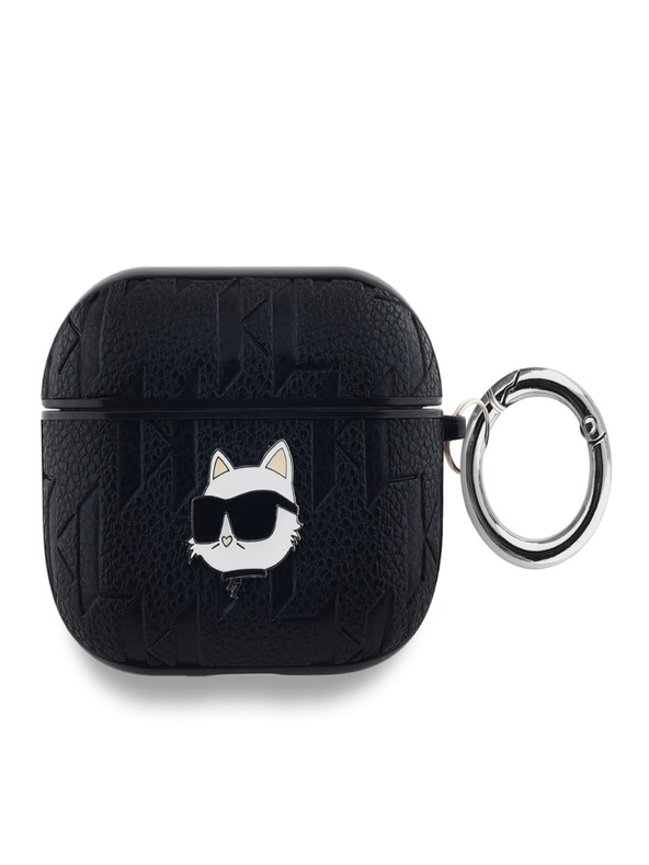 Karl Lagerfeld Karl Lagerfeld PU Embossed Choupette Head Case pre AirPods Pro Black