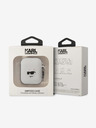 Karl Lagerfeld 3D Logo NFT Choupette Head Silikónové puzdro pre Airpods 1/2 White Karl Lagerfeld