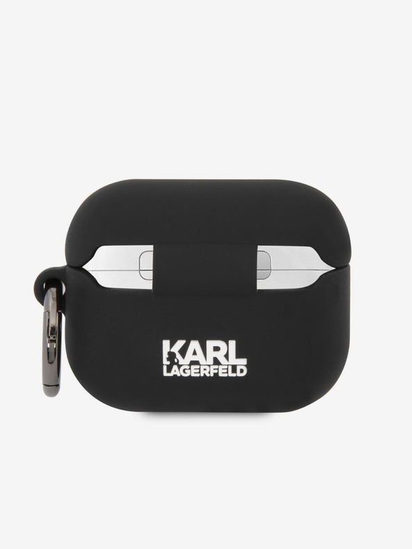 Karl Lagerfeld 3D Logo NFT Choupette Head Silikónové puzdro pre Airpods Pro Black Karl Lagerfeld