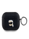 Karl Lagerfeld Karl Lagerfeld PU Embossed Karl Head Case pre AirPods Pro Black