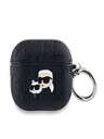 Karl Lagerfeld Karl Lagerfeld PU Embossed Karl and Choupette Heads Case pre AirPods 3 Black