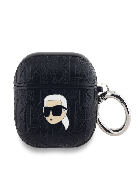 Karl Lagerfeld Karl Lagerfeld PU Embossed Karl Head Case pre AirPods 3 Black