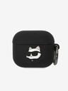 Karl Lagerfeld 3D Logo NFT Choupette Head Silikónové puzdro pre Airpods 3 čierne Karl Lagerfeld