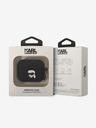 Karl Lagerfeld 3D Logo NFT Karl Head Silikónové puzdro pre Airpods Pro čierne Karl Lagerfeld