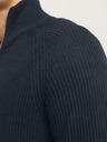 Jack & Jones Tmavomodrý pánsky sveter Jack & Jones na zips