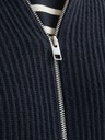 Jack & Jones Tmavomodrý pánsky sveter Jack & Jones na zips