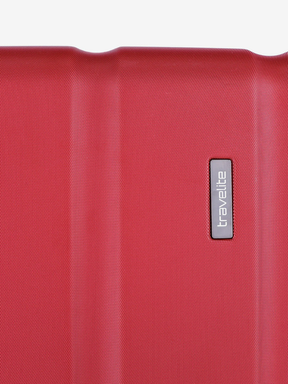 Travelite Červený cestovný kufor Travelite City 4w M