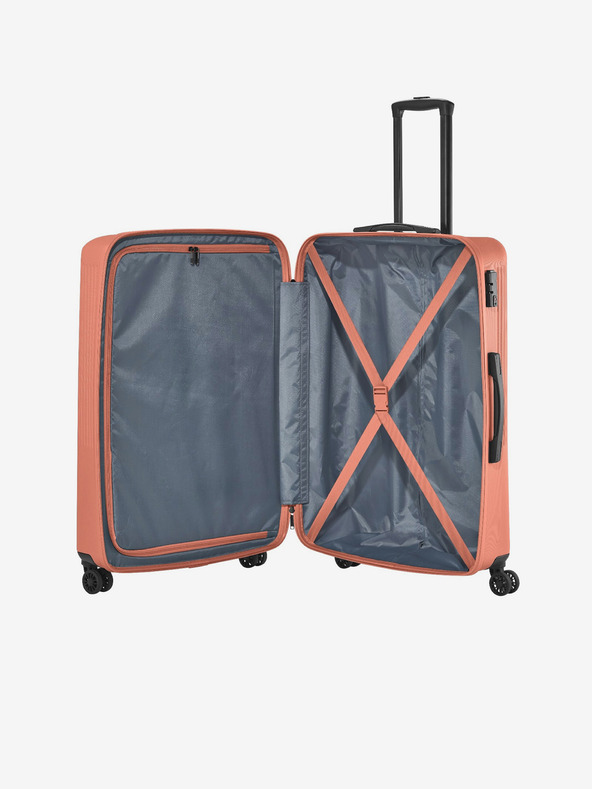 Travelite Oranžový cestovný kufor Travelite Bali L