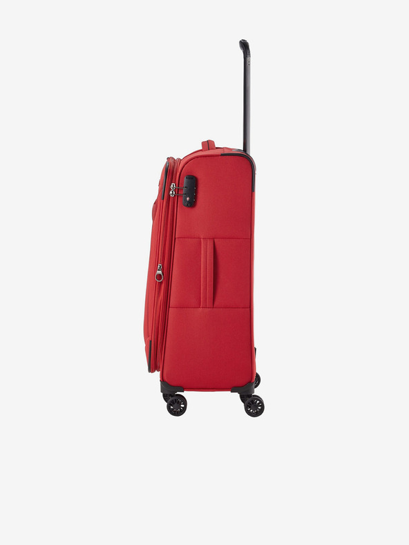 Travelite Sada troch cestovných kufrov Travelite Chios v červenej farbe S,M,L