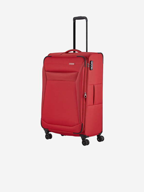 Travelite Sada troch cestovných kufrov Travelite Chios v červenej farbe S,M,L