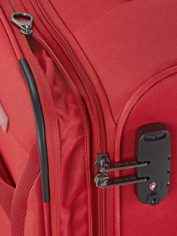 Travelite Sada troch cestovných kufrov Travelite Chios v červenej farbe S,M,L