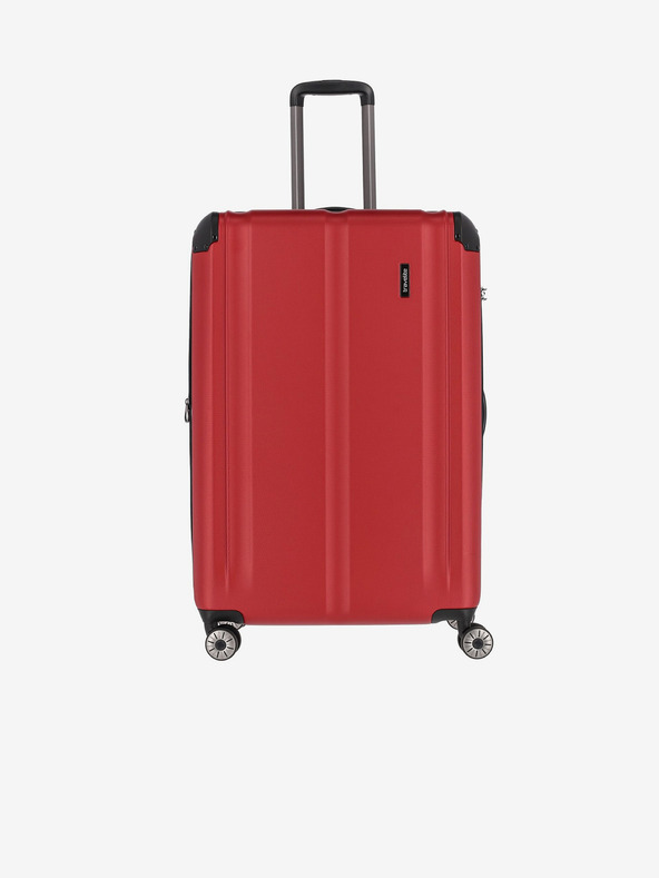 Travelite Sada troch cestovných kufrov Travelite City 4w v červenej farbe S,M,L
