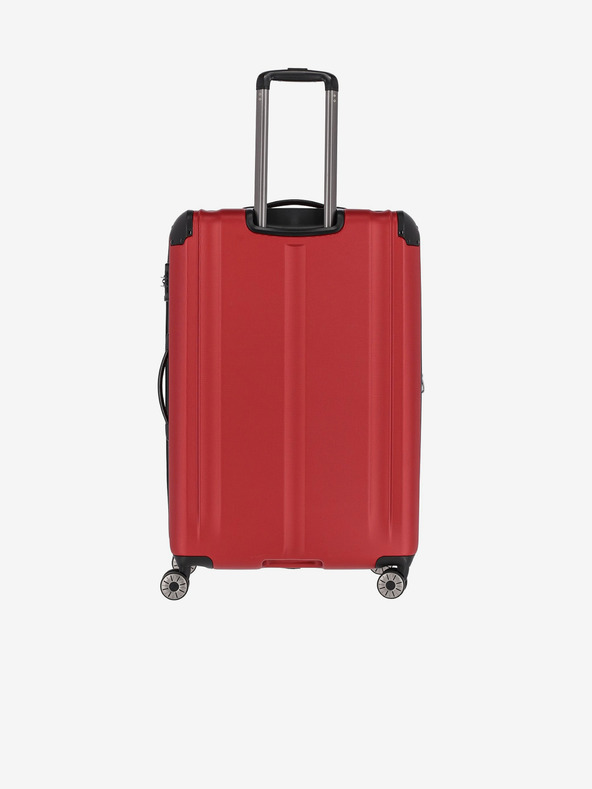 Travelite Sada troch cestovných kufrov Travelite City 4w v červenej farbe S,M,L