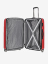 Travelite Sada troch cestovných kufrov Travelite City 4w v červenej farbe S,M,L