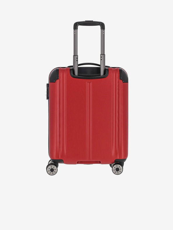 Travelite Sada troch cestovných kufrov Travelite City 4w v červenej farbe S,M,L