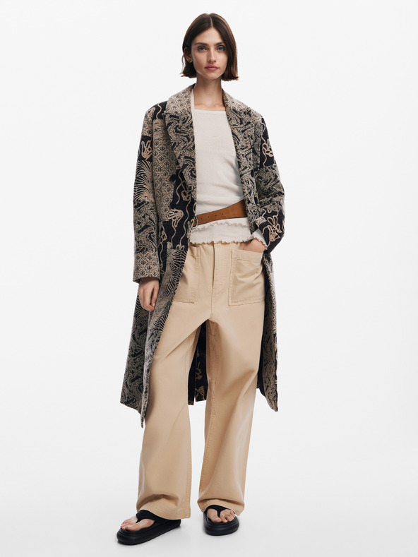 Desigual Dámsky vzorovaný kabát Desigual Niza