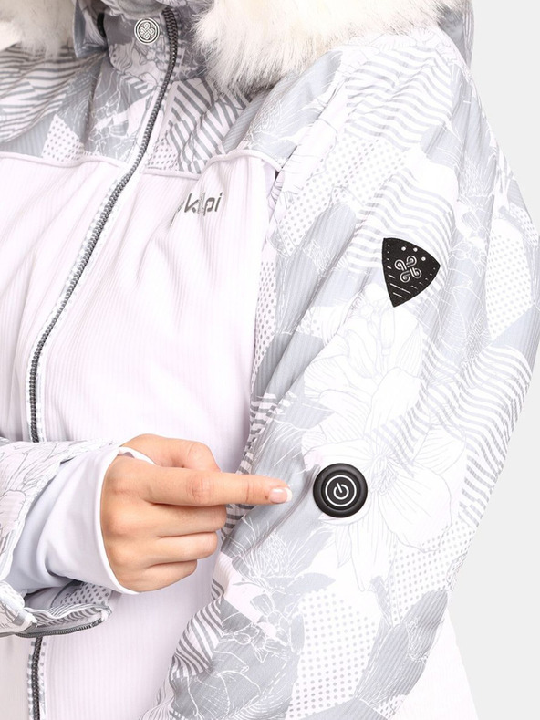 Kilpi Biela dámska zateplená lyžiarska bunda Kilpi Lena-W