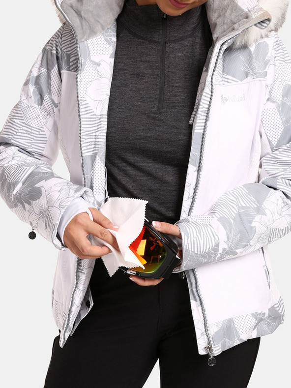 Kilpi Biela dámska zateplená lyžiarska bunda Kilpi Lena-W