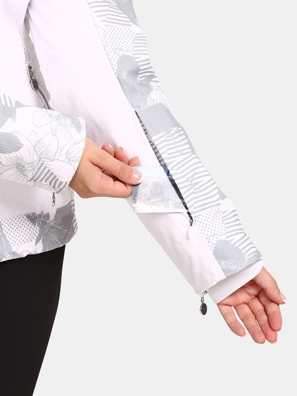 Kilpi Biela dámska zateplená lyžiarska bunda Kilpi Lena-W