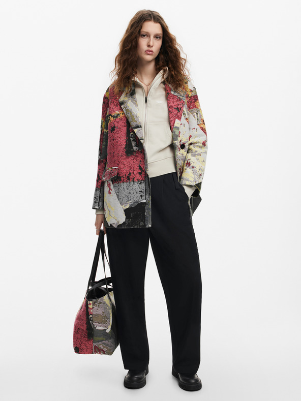 Desigual Desigual Poster Lacroix Dámsky kabát s kvetinovým vzorom