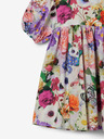 Desigual Fialovo-krémové dievčenské kvetinové šaty Desigual Akira