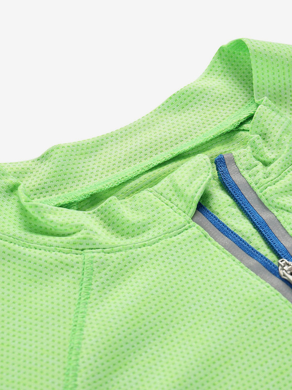 ALPINE PRO Alpine Pro zelené chlapčenské rýchloschnúce cyklistické tričko LATTERO