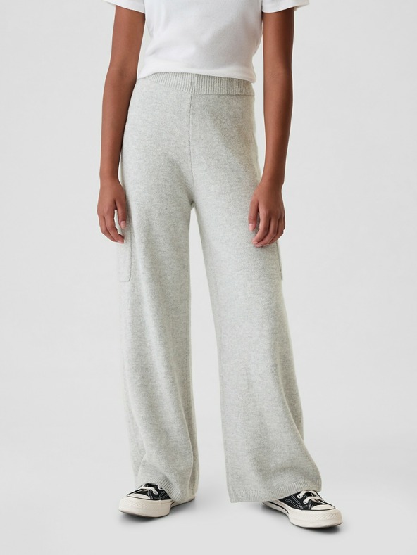 GAP Detské pletené cargo nohavice CashSoft GAP