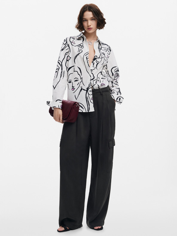 Desigual Dámska košeľa Desigual Faces Patterned