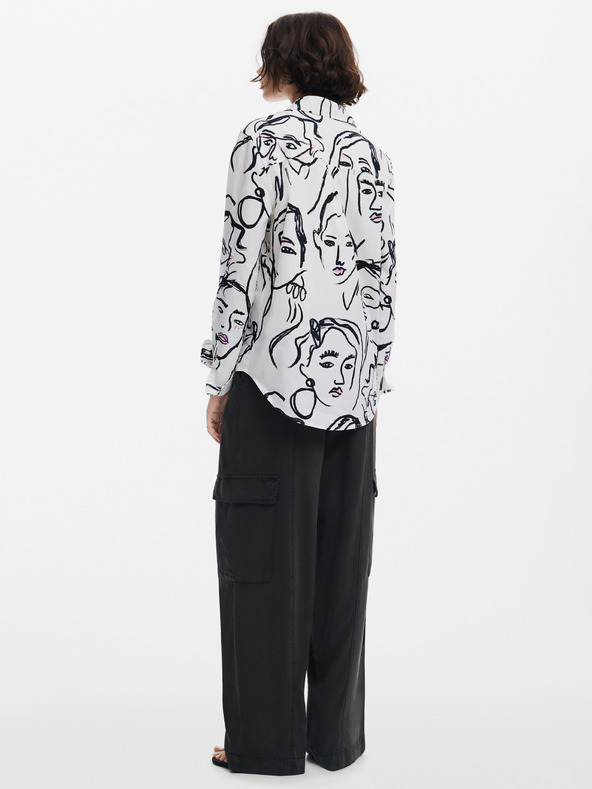 Desigual Dámska košeľa Desigual Faces Patterned