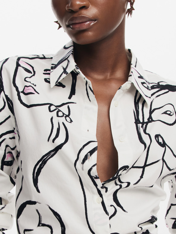 Desigual Dámska košeľa Desigual Faces Patterned