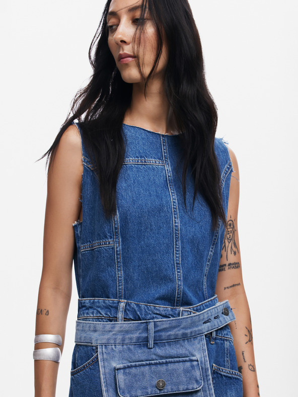 Desigual Desigual Nueva York Dámske džínsové šaty