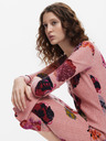 Desigual Dámske vzorované pletené šaty Desigual Maxflower Scrbble Lacroix