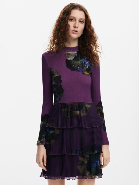 Desigual Desigual Pensee Lacroix Dámske kvetinové šaty