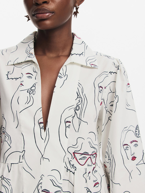 Desigual Dámske vzorované košeľové šaty Desigual Louisville