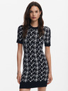 Desigual Desigual Coeurs Lacroix Dámske vzorované pletené šaty
